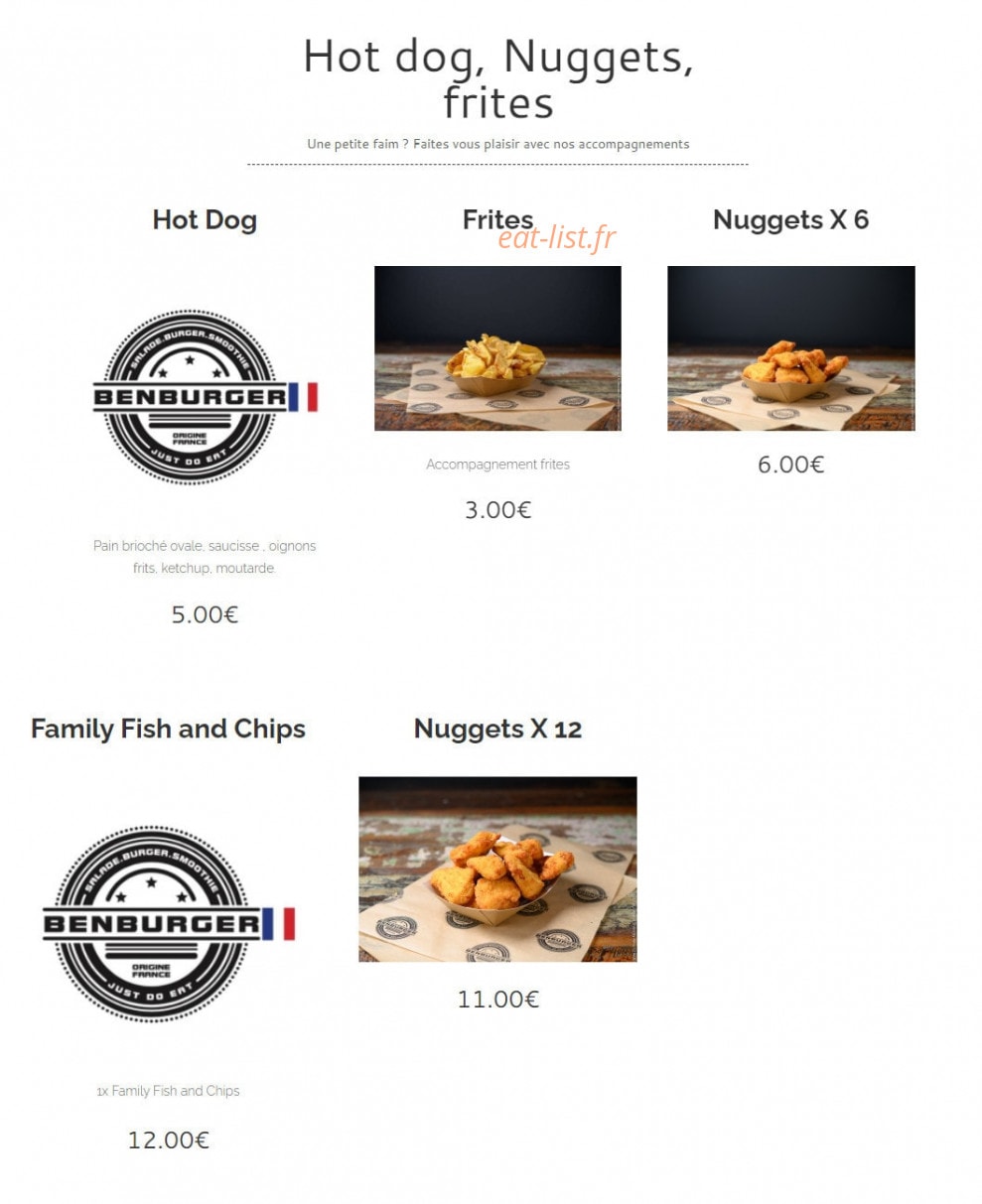 BenBurger — carte page 4