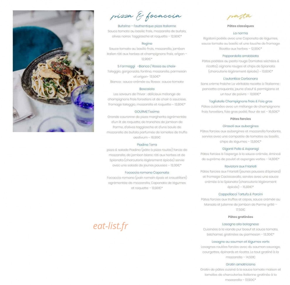 Il Ristorante — carte page 3