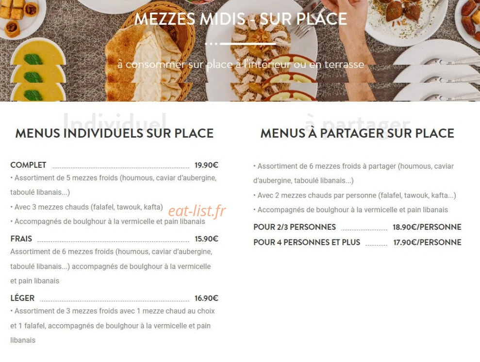 L'univers Mezze — carte page 5