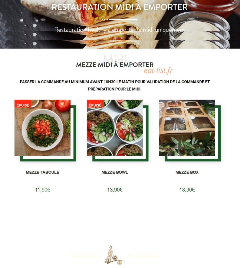 L'univers Mezze — carte page 3