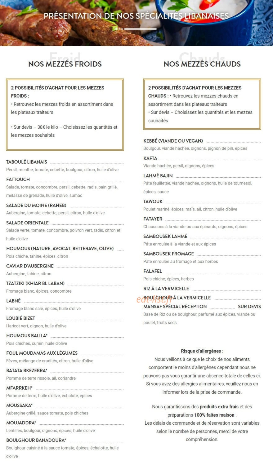 L'univers Mezze — carte page 1