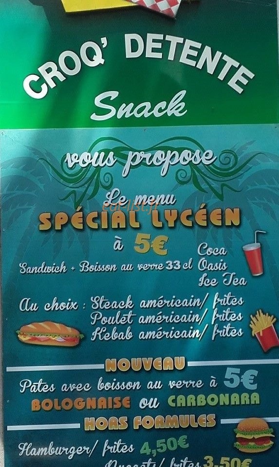 Le Croq'détente — carte page 2