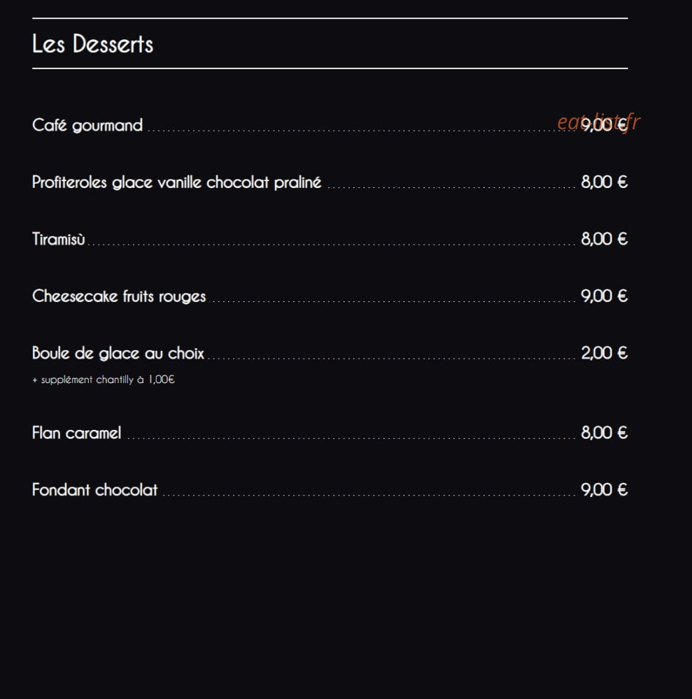 Le Five — carte page 4