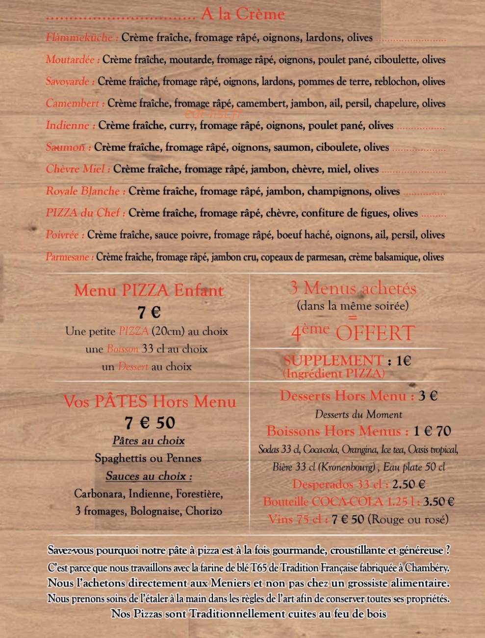 Pizza & Pasta — carte page 3