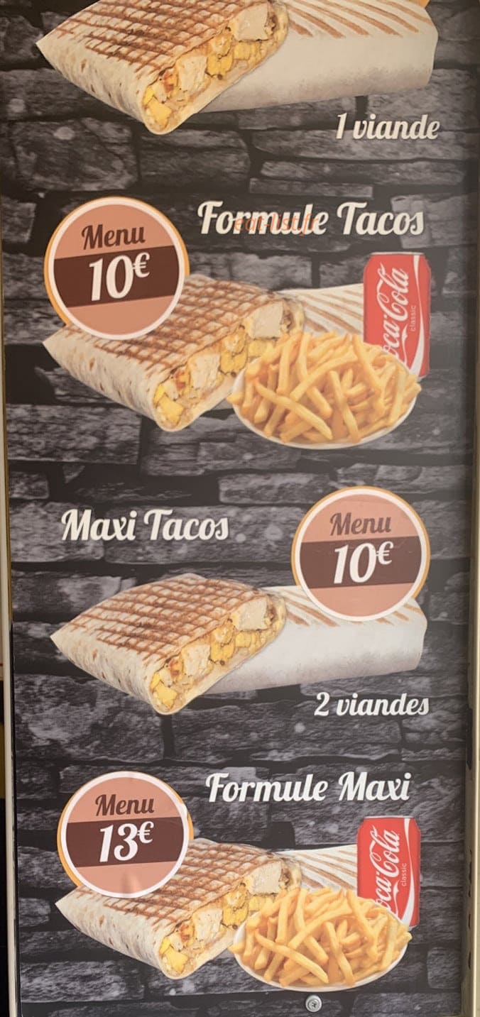 Royal kebab — carte page 1