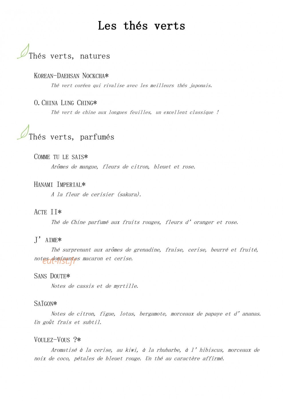 Variations autour du thé — carte page 5