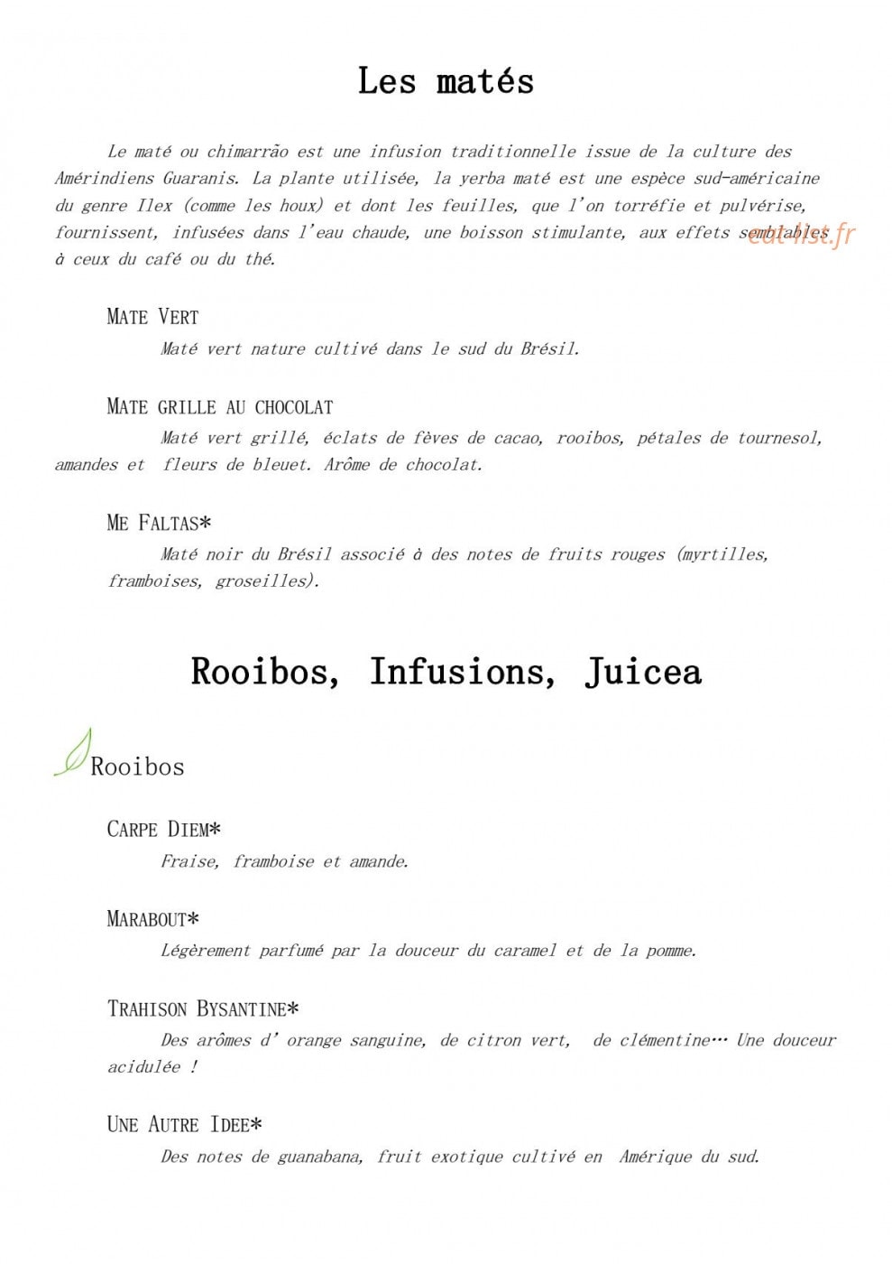 Variations autour du thé — carte page 7