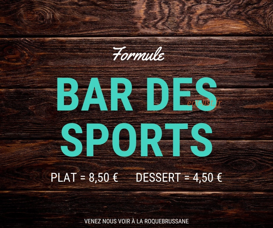 Bar des Sports — carte page 1