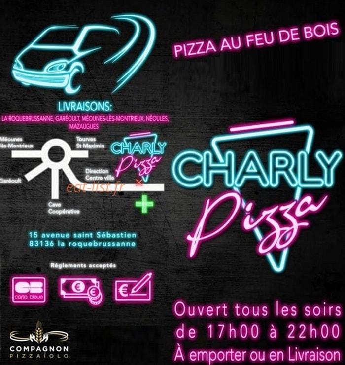 Charly pizza — carte page 1