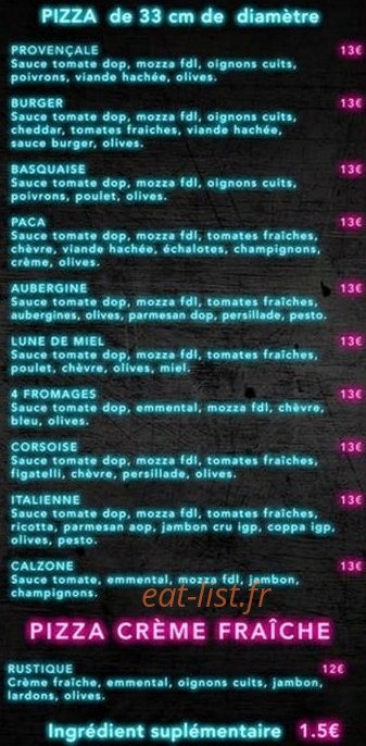 Charly pizza — carte page 4