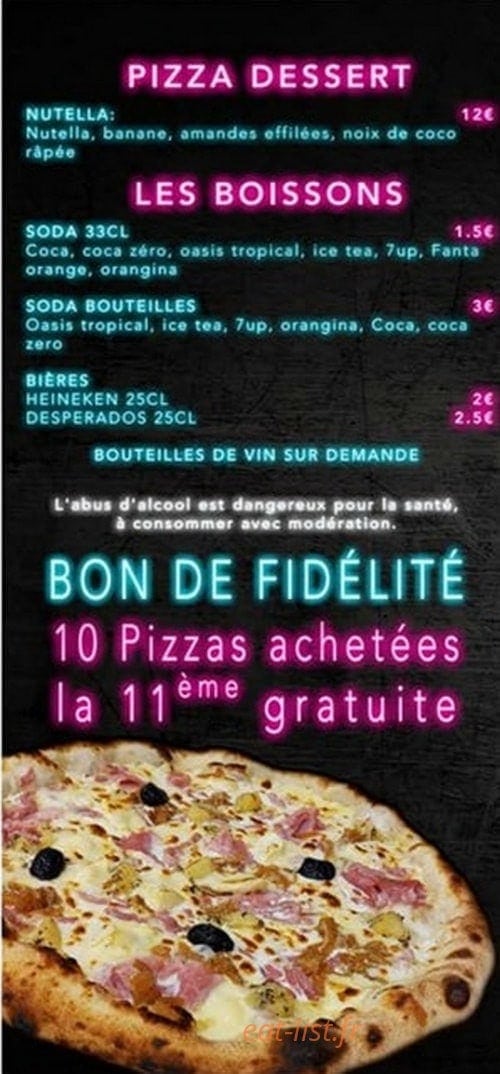 Charly pizza — carte page 2