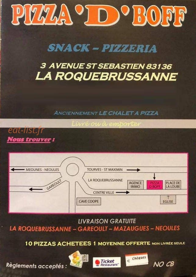 Pizza D Boff — carte page 4