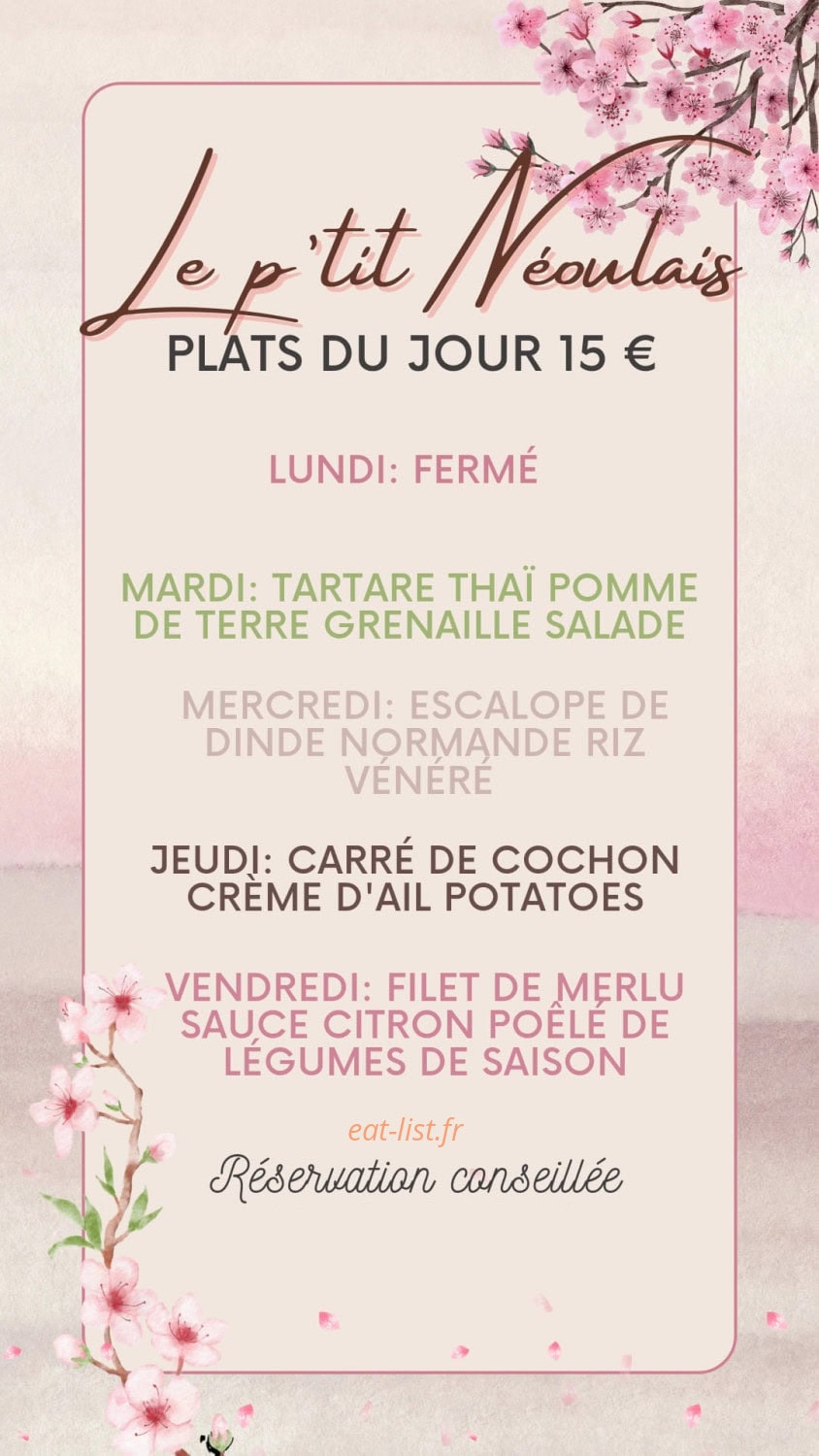 Le p'tit Néoulais — carte page 1