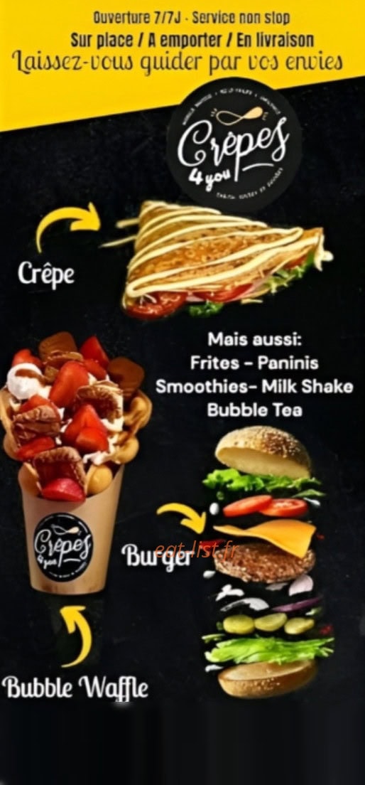 Crêpes 4 You — carte page 1