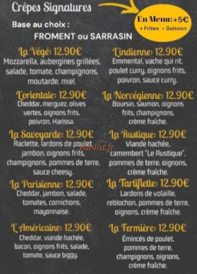 Crêpes 4 You — carte page 2