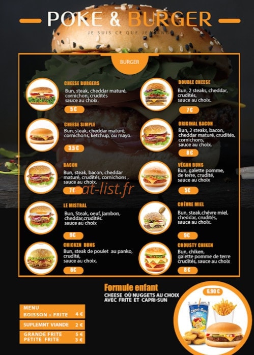 Food spot — carte page 3