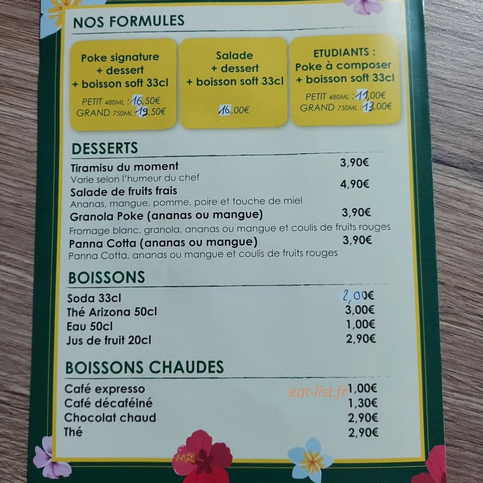 Ka Manawa — carte page 4