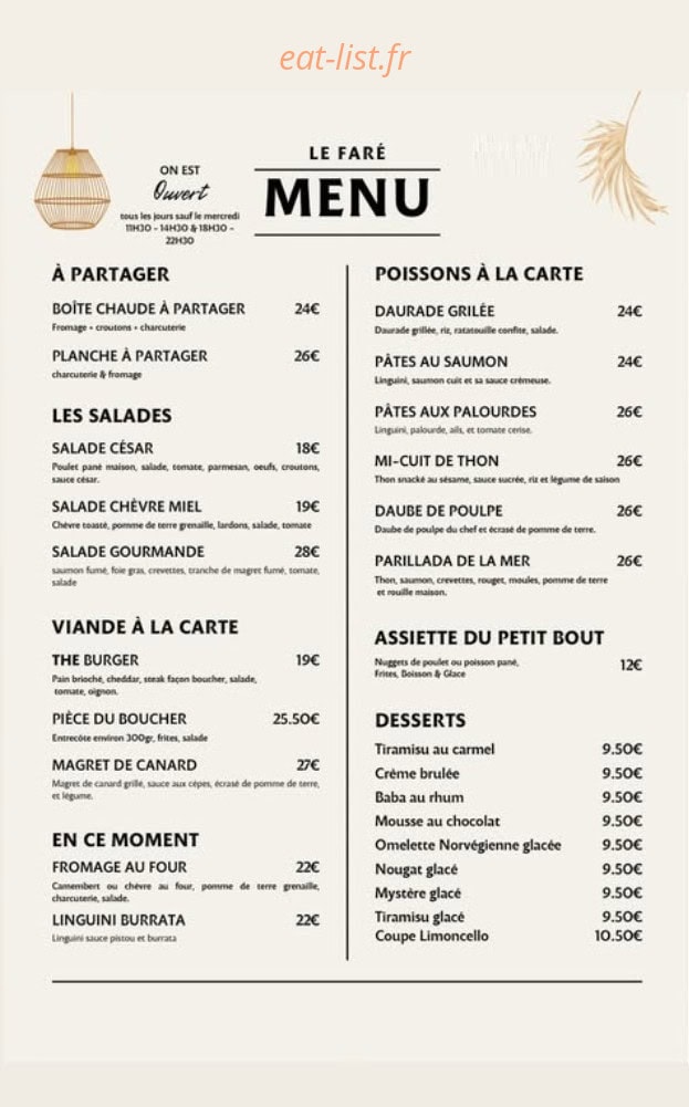 Le Faré — carte page 1