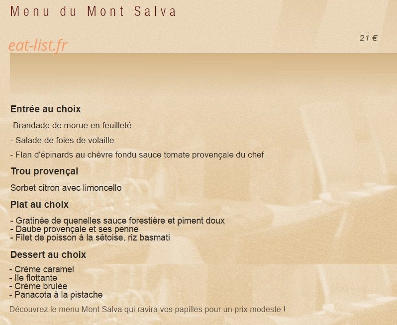 Le Mont Salve — carte page 2