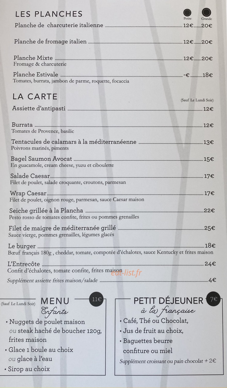 Le Pointu — carte page 1