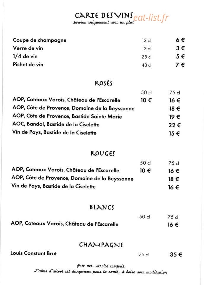 Le Venus du Gaou — carte page 4