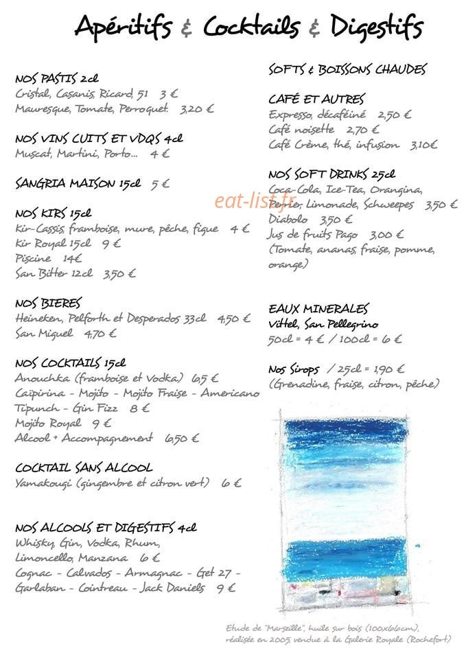M Café — carte page 13