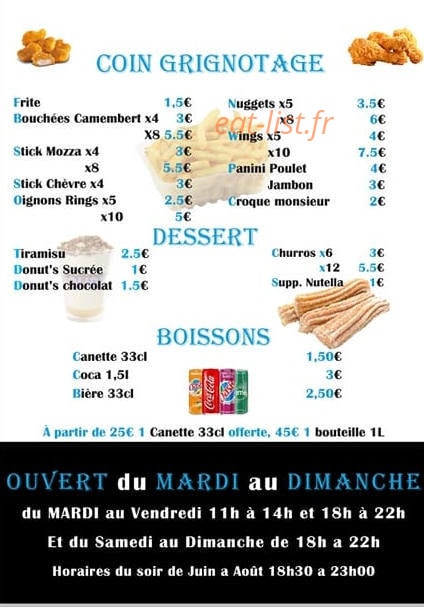 Passion Food — carte page 2