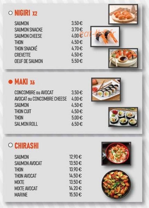 Edo-San Sushi — carte page 2