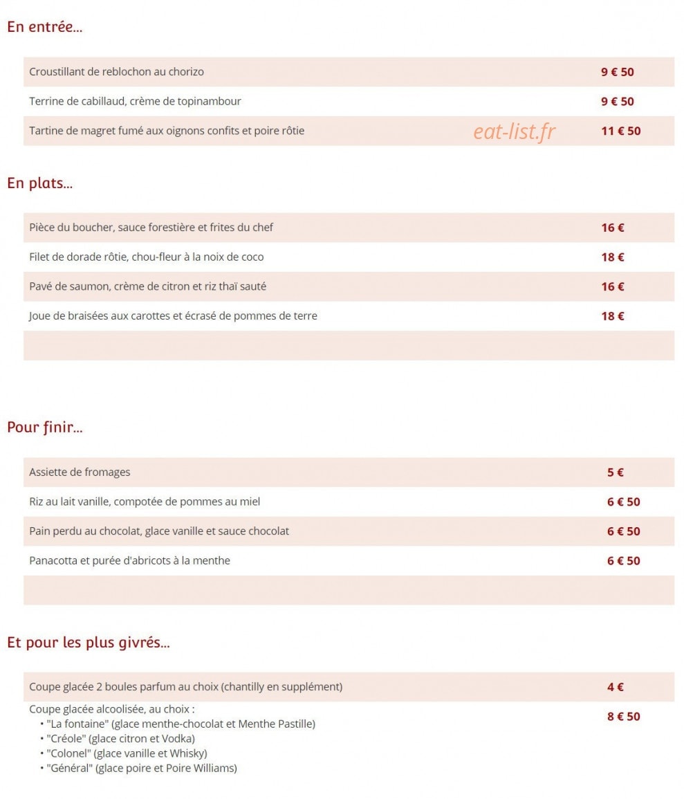 La Fontaine — carte page 1