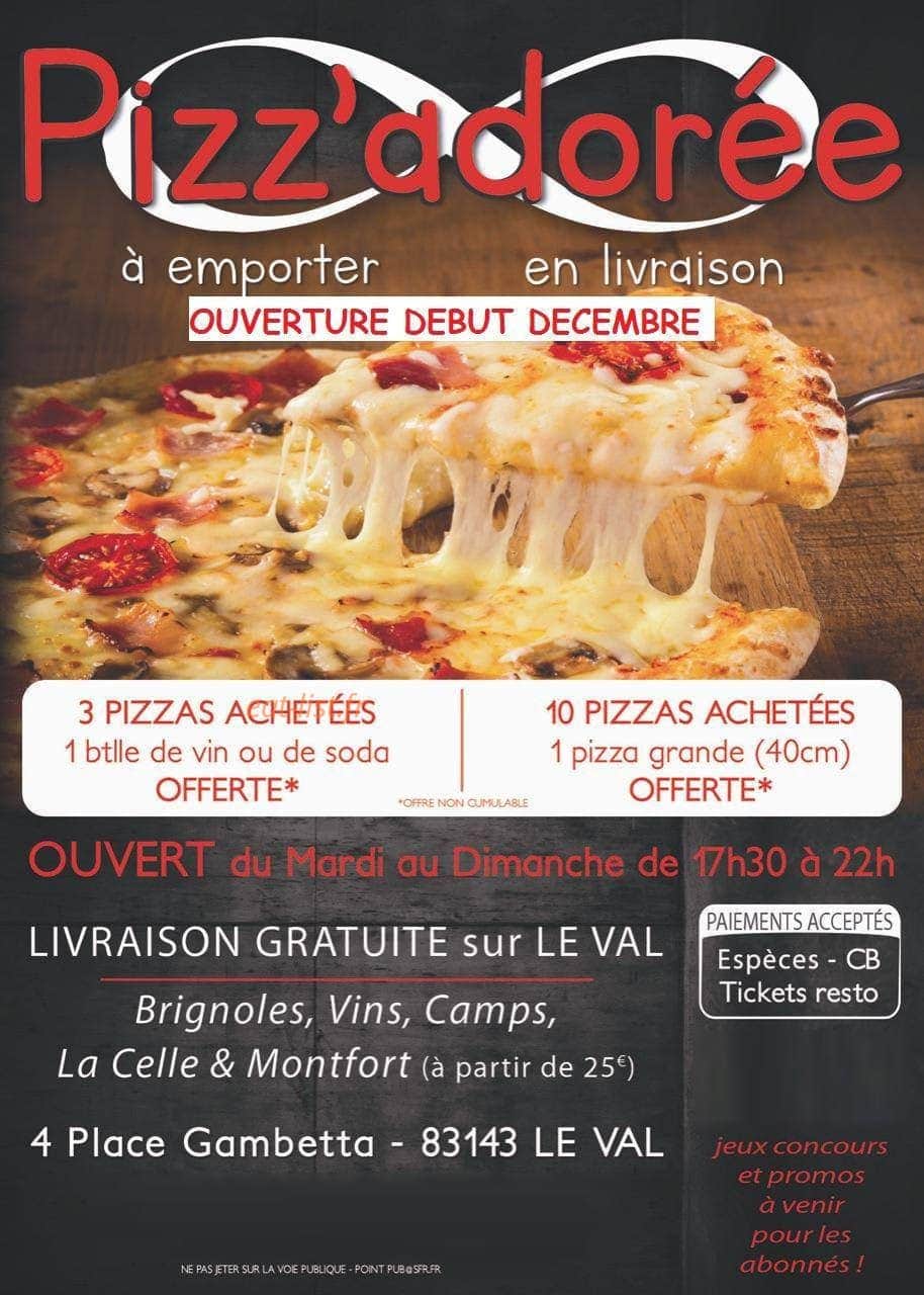 Pizz'adorée — carte page 1