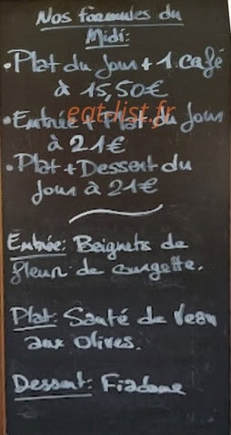 Au Tonnelier — carte page 1