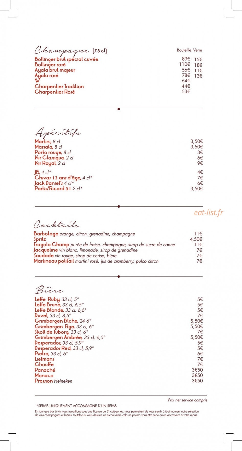 Autour de l'Apéro — carte page 3
