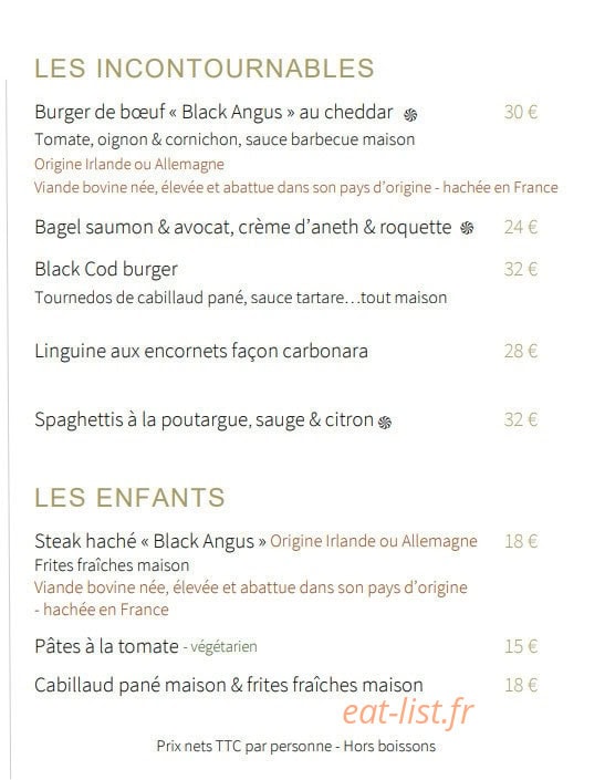 Bistrot Lumière — carte page 5