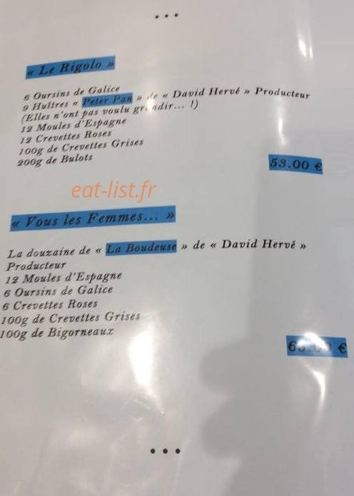 Chez John — carte page 2