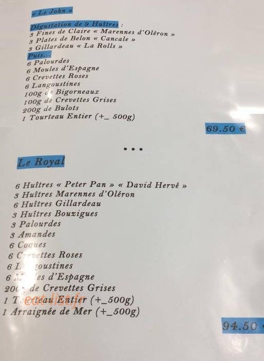 Chez John — carte page 3
