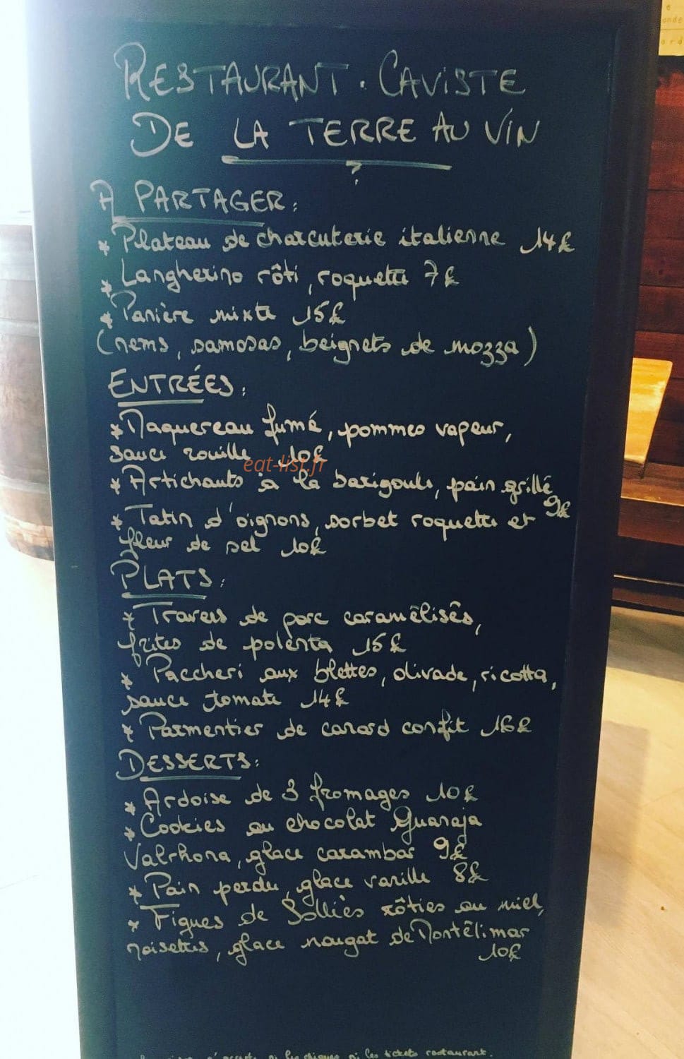 De la terre au vin — carte page 1