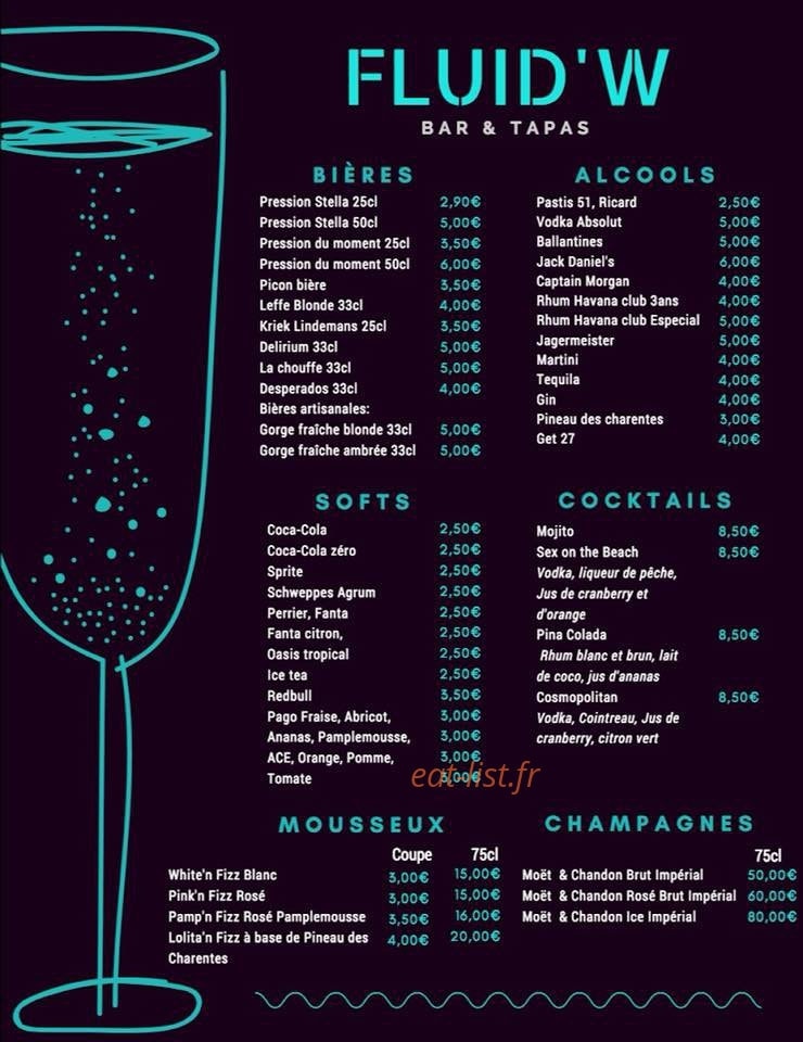 Fluid’W — carte page 2