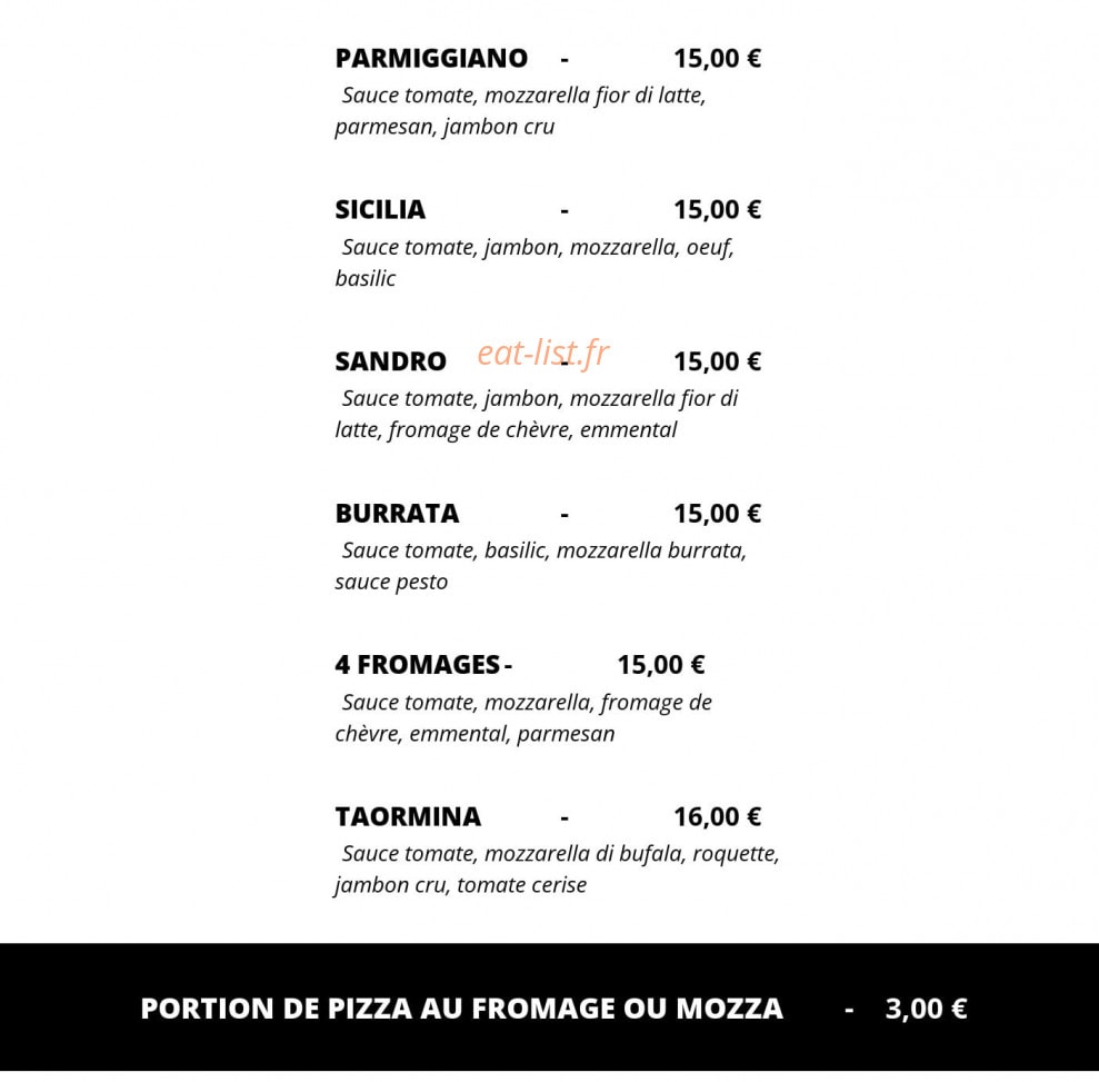 Gelato Sandro — carte page 2