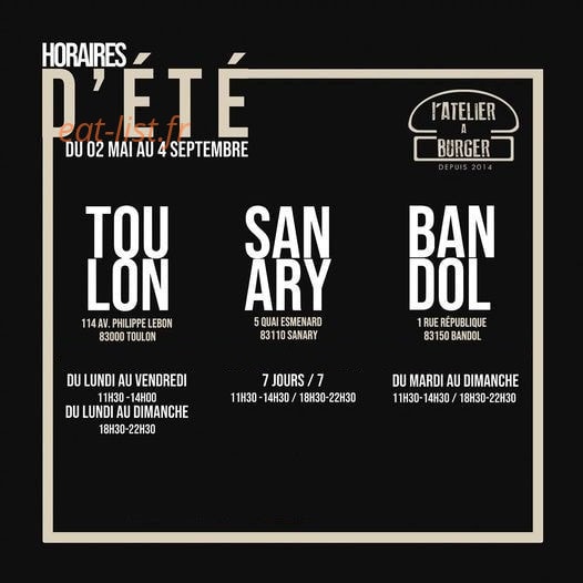 L' Atelier à Burger — carte page 3