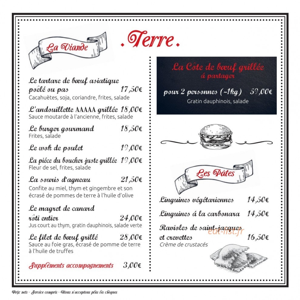 Le Bistrot du Port — carte page 3