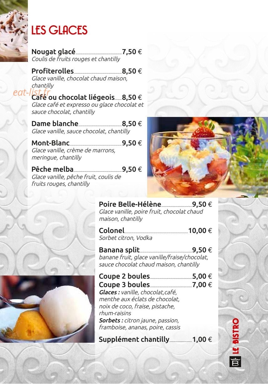 Le Bistrot du Port — carte page 10