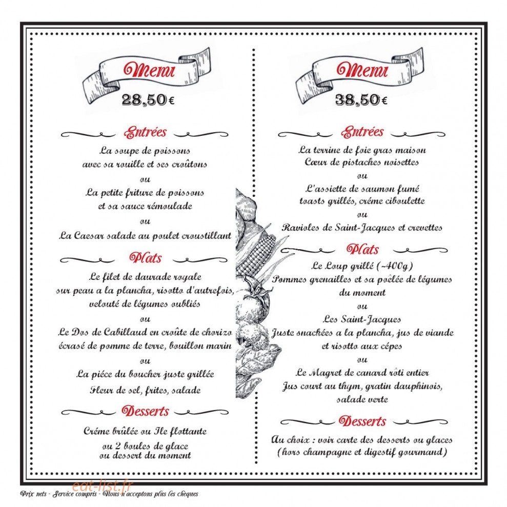 Le Bistrot du Port — carte page 5