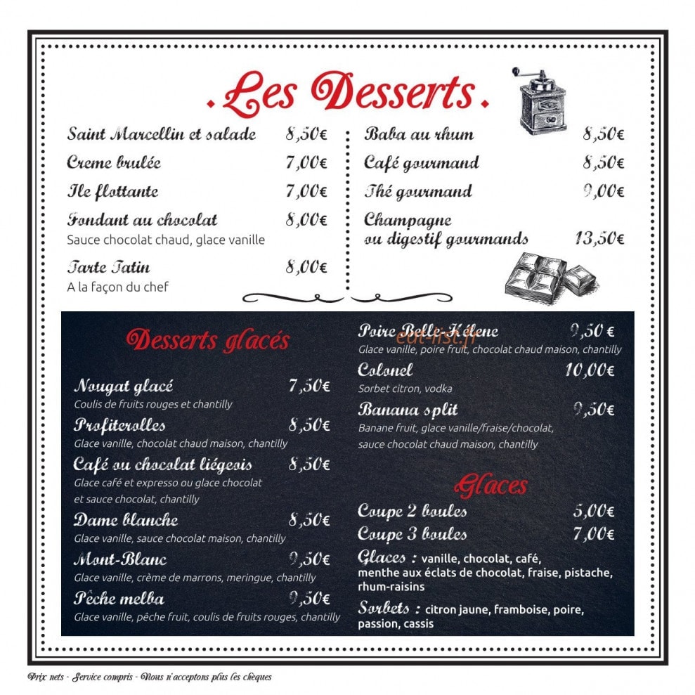Le Bistrot du Port — carte page 6