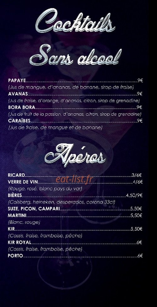 Le Sam's Klub — carte page 9