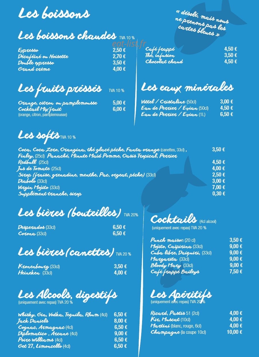 Le Zénith Plage — carte page 5