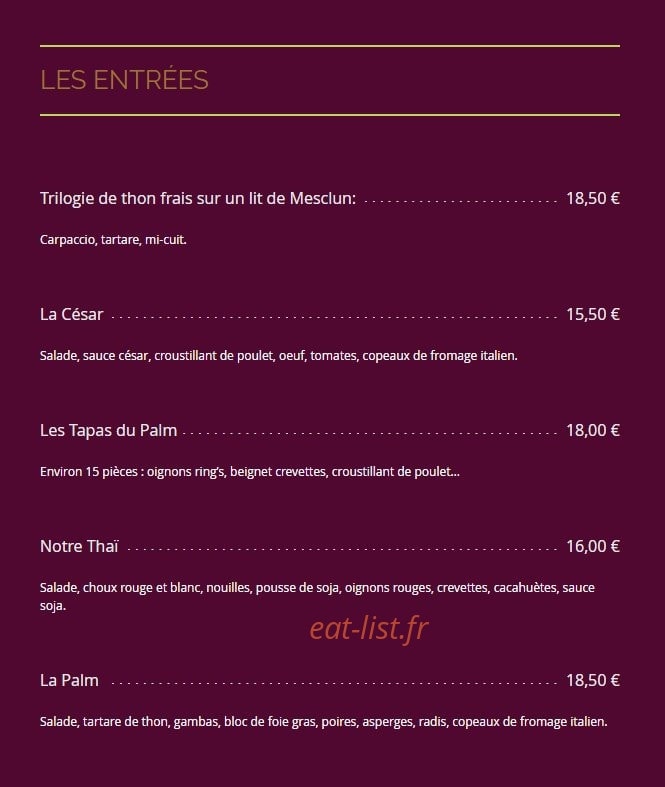 Palm B — carte page 1