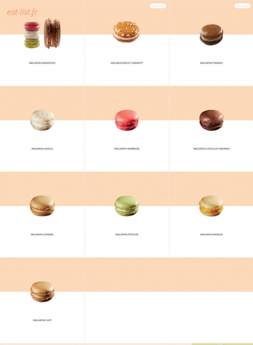 Amorino — carte page 10
