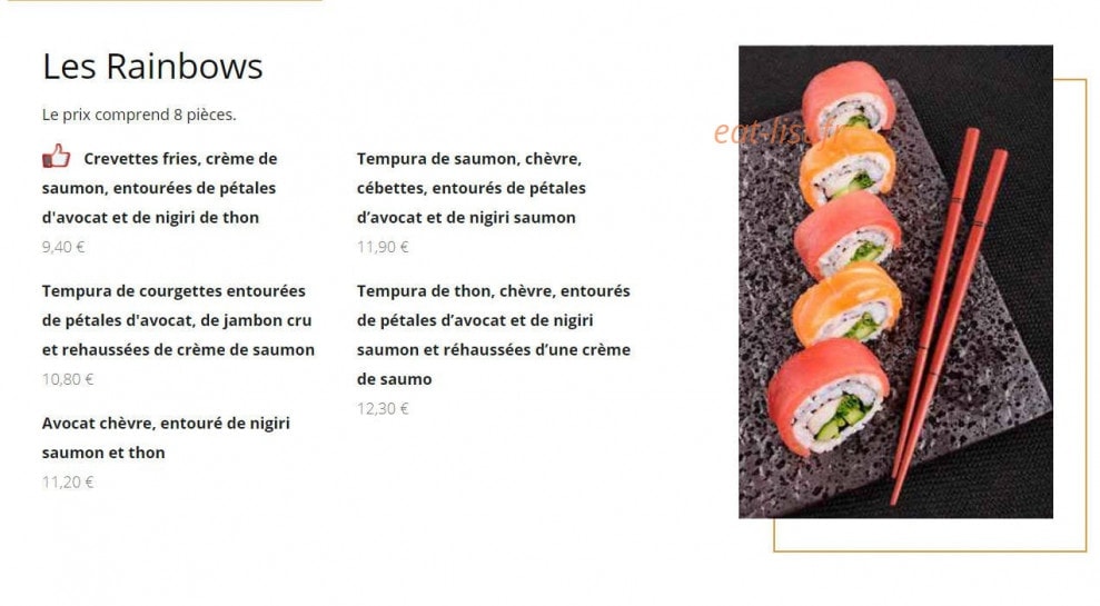 Easy Sushi — carte page 5