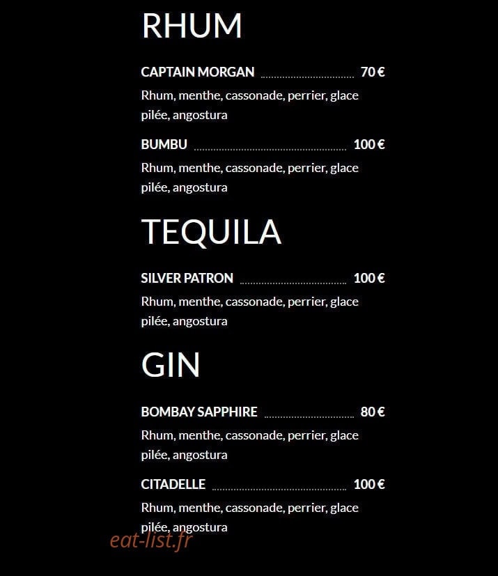 Jo'Bar — carte page 8