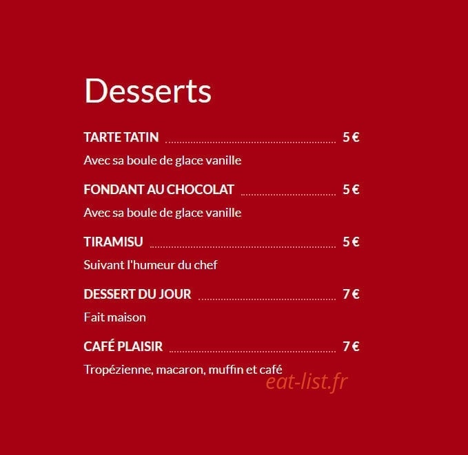 Jo'Bar — carte page 10